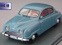 SAAB 92 B bleue 1952 43éme Fabrication Néo