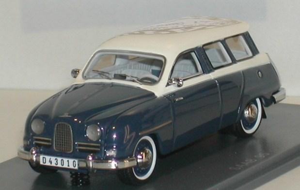 SAAB 95 1959 bleu foncé-blanc 43éme Fabrication Néo