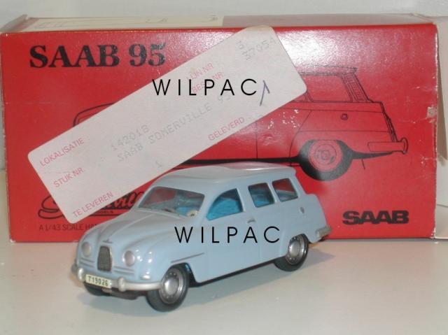 SAAB 95 bleu clair 43éme Fabrication Sommerville