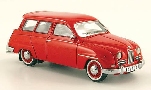 SAAB 95 Combi Résine rouge 43éme Fabrication Néo