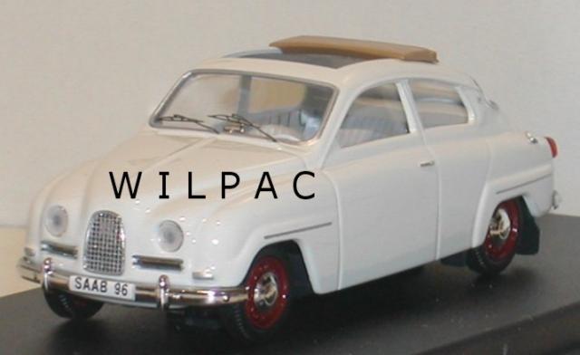 SAAB 96 1960 blanche toit ouvrant 43éme Fabrication Troféu