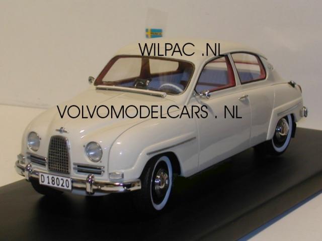 SAAB 96 1963 blanche 18éme Fabrication Néo