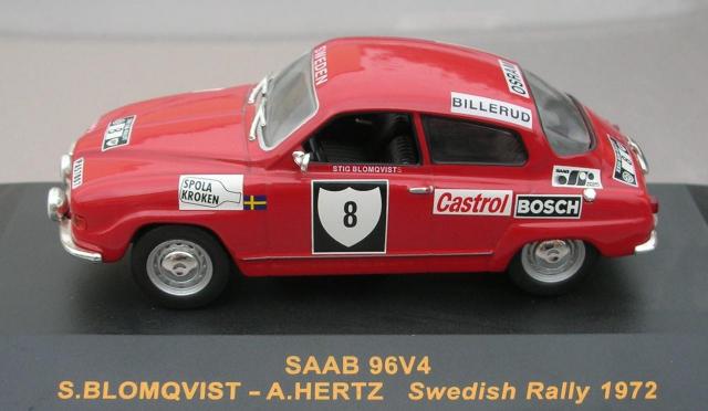 SAAB 96 V4 1972 Rallye de Suéde Blomqvist 43éme 